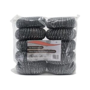 Gelvanised Steel Metal Scourer - Pack of 1X10