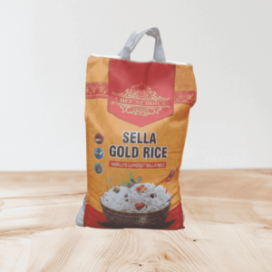 Golden Sella Basmati Rice – premium long-grain parboiled rice with golden color and fluffy texture