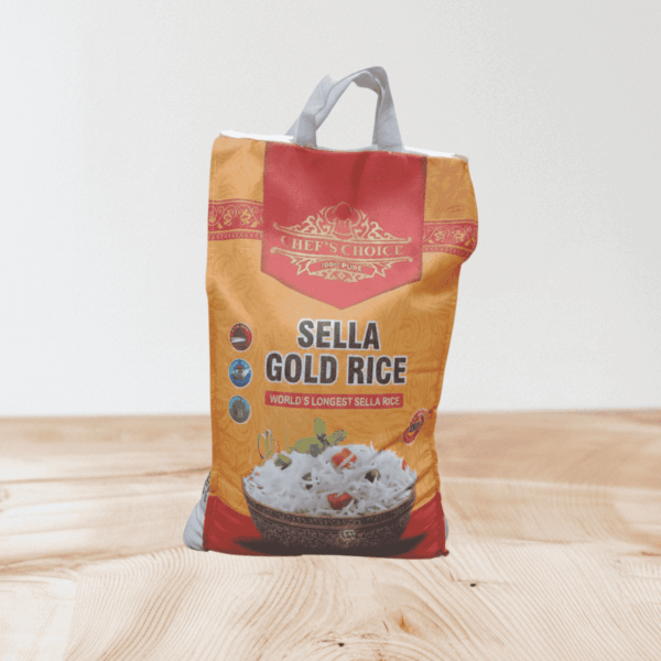 Golden Sella Basmati Rice – premium long-grain parboiled rice with golden color and fluffy texture