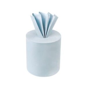 BLUE 2PLY CENTREFEED ROLLS 150M 1X6