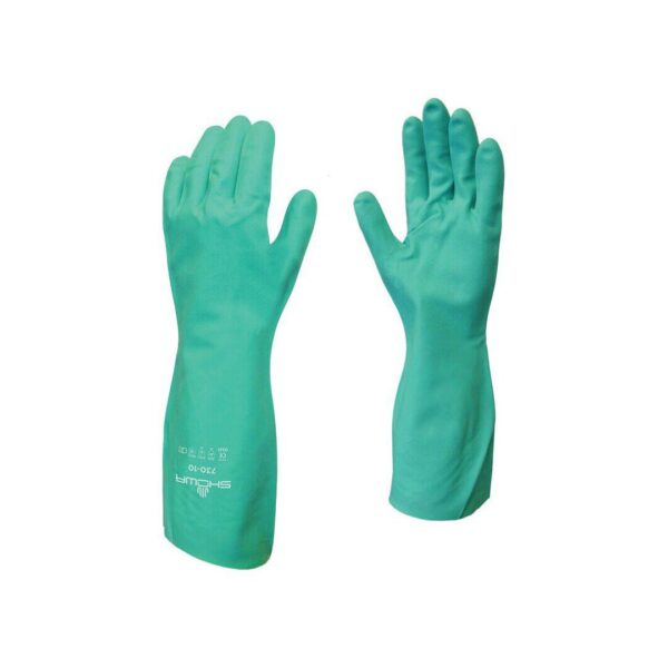 Shield Green Nitrile Industrial Glove - Pack of 12