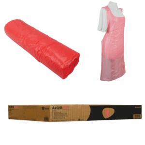 Red Dispossible Apron - Box of 5X200